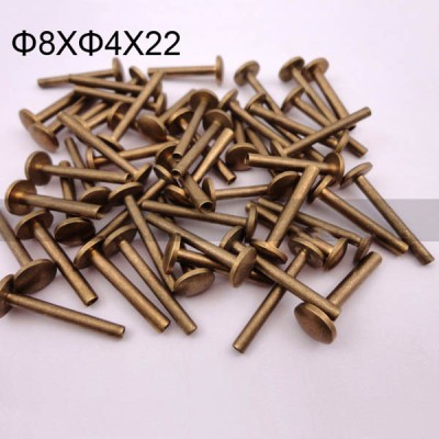 FR021 Metal Book Binding Rivet Chicago Screws 8x4x22mm 500pcs/Bag