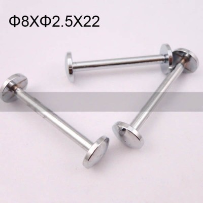 FR024 Brass Hollow Rivet Chicago Screws 8x2.5x22mm 500pcs/Bag