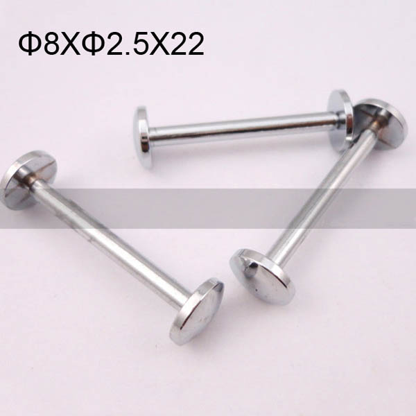 FR024 Brass Hollow Rivet Chicago Screws 8x2.5x22mm 500pcs/Bag