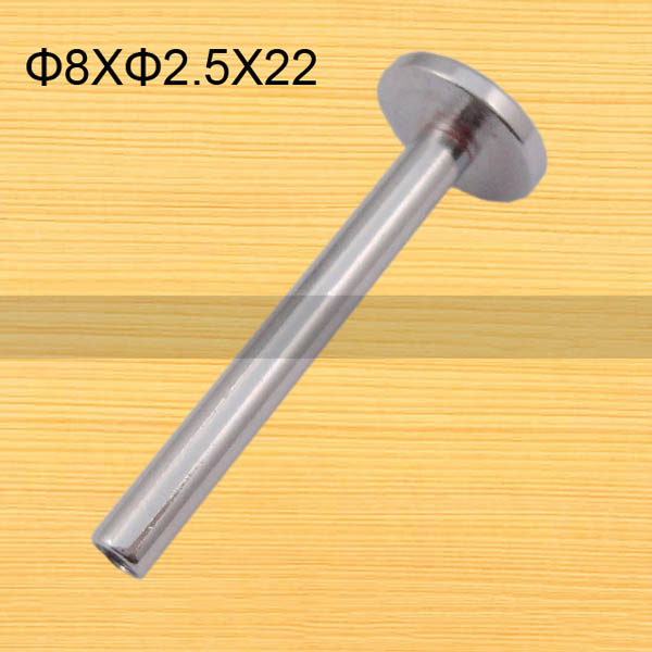 FR024 Brass Hollow Rivet Chicago Screws 8x2.5x22mm 500pcs/Bag