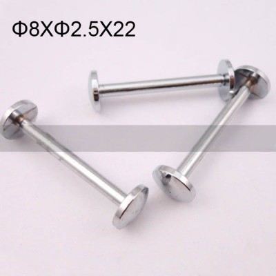 FR024 Brass Hollow Rivet Chicago Screws 8x2.5x22mm 500pcs/Bag