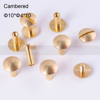 FR043 Chicago Screws-Binding Screws-Cambered 10x4x10mm 100pcs/bag