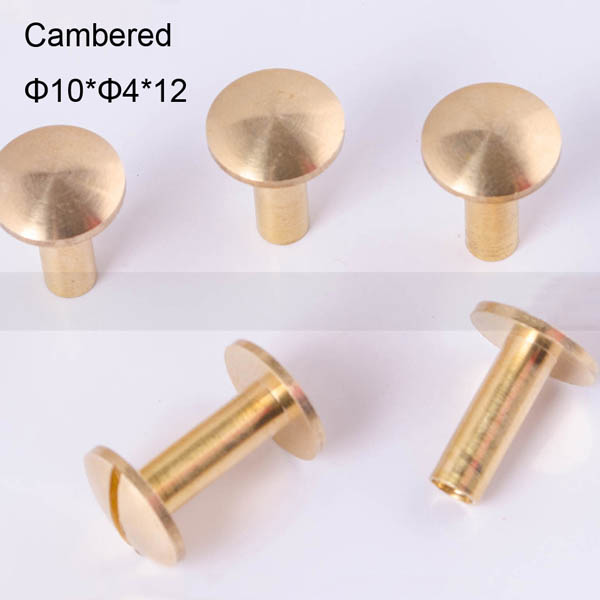 FR045 Chicago Screws-Binding Screws-Cambered 10x4x12mm 100pcs/bag