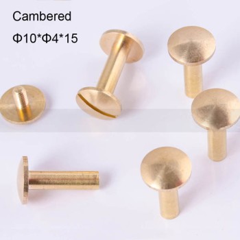 FR047 Chicago Screws-Binding Screws-Cambered 10x4x15mm 100pcs/bag