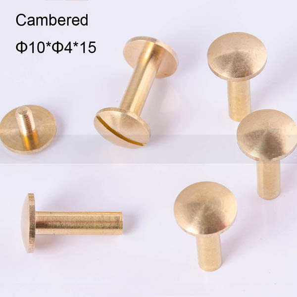 FR047 Chicago Screws-Binding Screws-Cambered 10x4x15mm 100pcs/bag