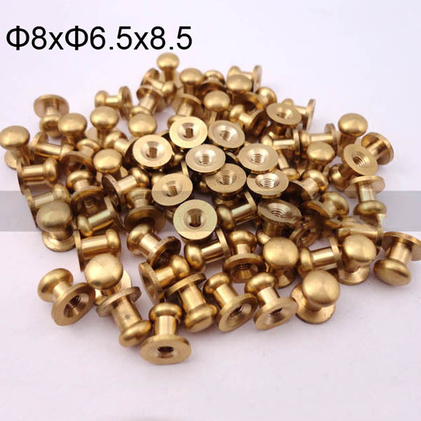 FR107 Leather Monk Head Screw 8x6.5x8.5mm 1000pcs/Bag