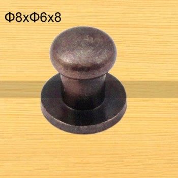 FR108 Monk Head Screws For Leather 8x6x8mm 100pcs/Bag