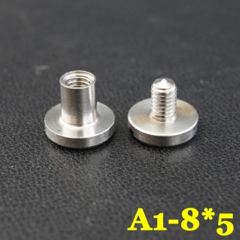 FS844 8X4X4mm Flat Head Stainless Steel Chicago Screw Posts    100 pcs/Bag