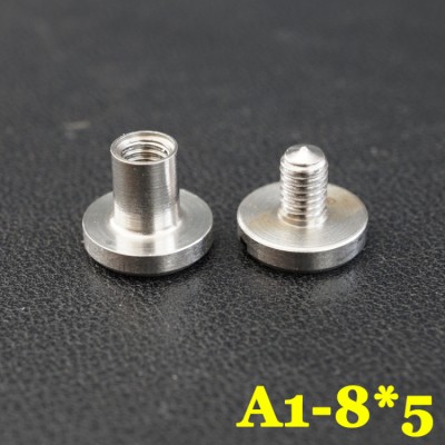 FS848 8X4X8mm Flat Head Stainless Steel Chicago Screw Posts    100 pcs/Bag