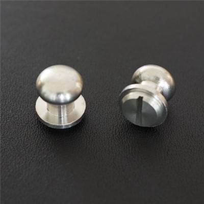 FR501 Stainless Steel Sam Browne Stud Round Head Button Screw Post 12x11x12mm 100pcs/bag