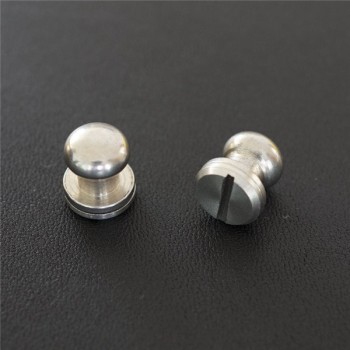 FR503 Stainless Steel Sam Browne Stud Round Head Button Screw Post 10x9x9.5mm 100pcs/bag