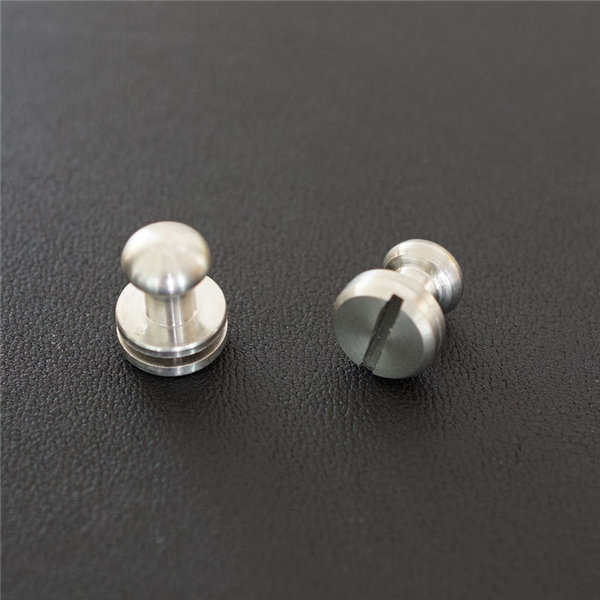 FR506 Stainless Steel Sam Browne Stud Round Head Button Screw Post 9x7x8.5mm 100pcs/bag