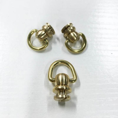 FR603 Monk Head Screws With Ring Belt Loop Rotating 12xM3x28mm 100pcs/bag