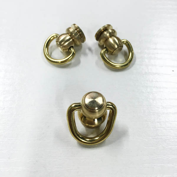 FR603 Monk Head Screws With Ring Belt Loop Rotating 12xM3x28mm 100pcs/bag