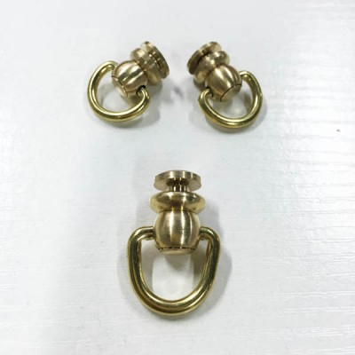 FR603 Monk Head Screws With Ring Belt Loop Rotating 12xM3x28mm 100pcs/bag