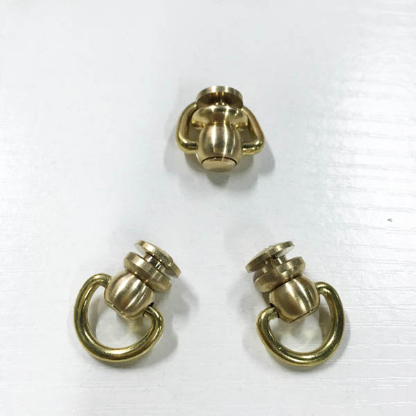 FR604 Monk Head Screws With Ring Belt Loop Rotating 10xM3x20mm 100pcs/bag