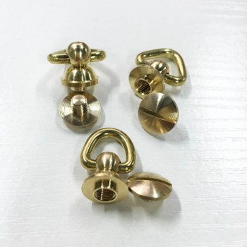 FR606 Monk Head Screws With Ring Belt Loop Rotating 11.5xM5x23mm 100pcs/bag