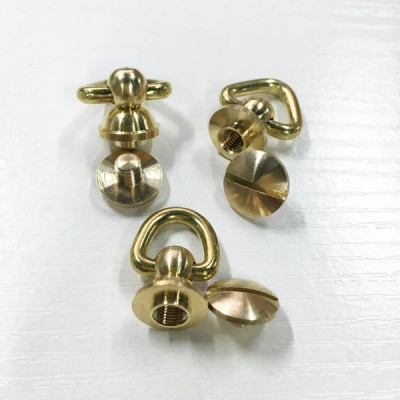 FR606 Monk Head Screws With Ring Belt Loop Rotating 11.5xM5x23mm 100pcs/bag