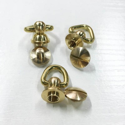 FR606 Monk Head Screws With Ring Belt Loop Rotating 11.5xM5x23mm 100pcs/bag