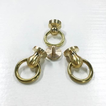 FR607 Monk Head Screws With Ring Belt Loop Rotating 9.5x7x11mm 100pcs/bag