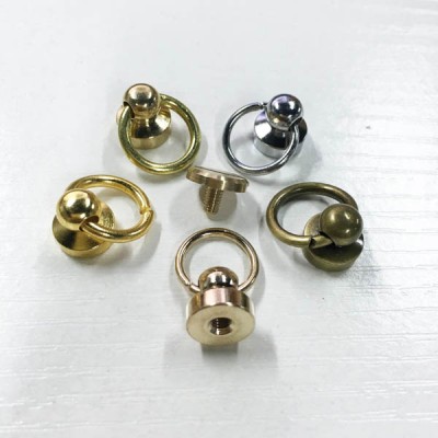 FR608 Monk Head Screws With Ring Belt Loop Rotating 9.5x6.5x9mm 100pcs/bag