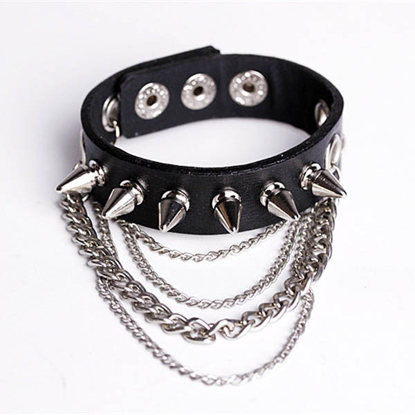 Spikes-Rivets-Punk Bracelet HJ013
