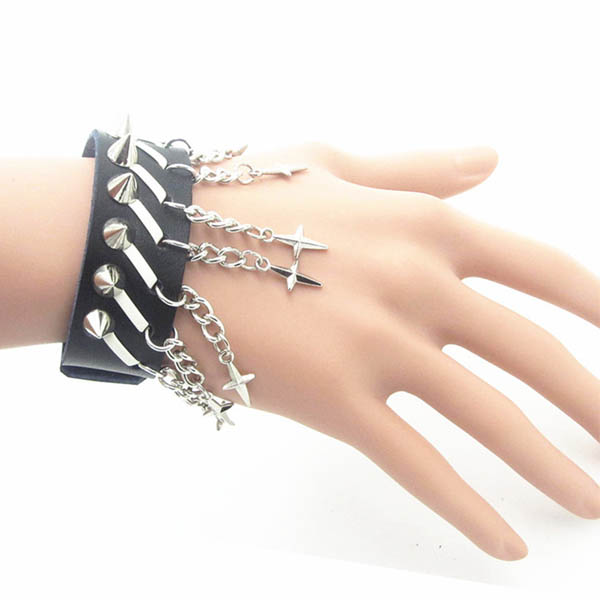 Spikes-Rivets-Punk Bracelet HJ023