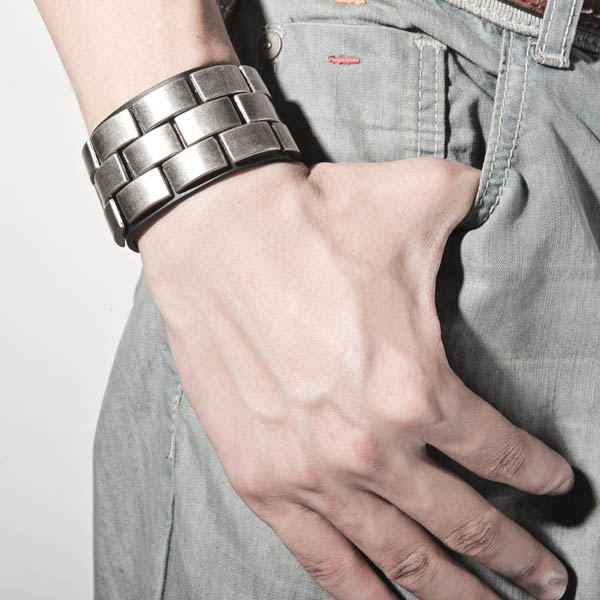 Spikes-Rivets-Punk Bracelet HJ032