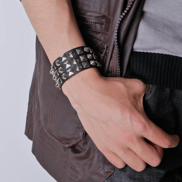 Spikes-Rivets-Punk Bracelet HJ037