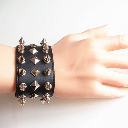 Spikes-Rivets-Punk Bracelet HJ079