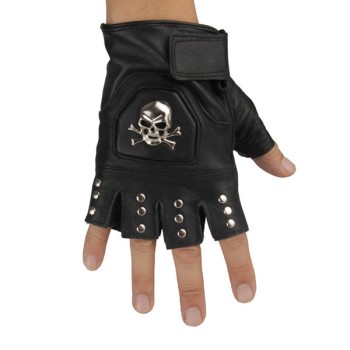 Skull-Spikes-Rivets-Punk-Gloves HJ205