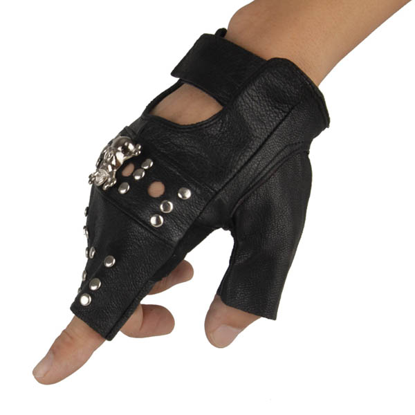 Skull-Spikes-Rivets-Punk-Gloves HJ209