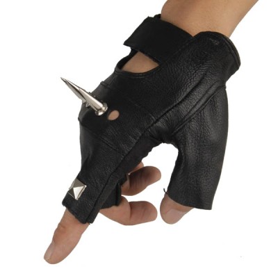 Spikes-Rivets-Punk-Gloves HJ210