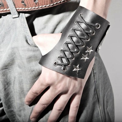 Spikes-Rivets-Punk-Gloves HJ212