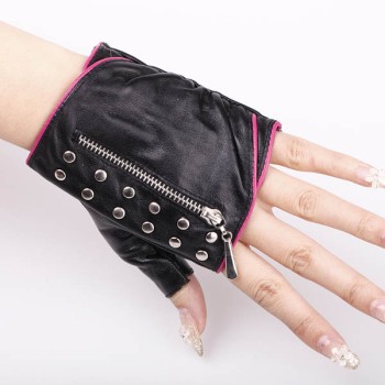 Spikes-Rivets-Punk-Gloves HJ216