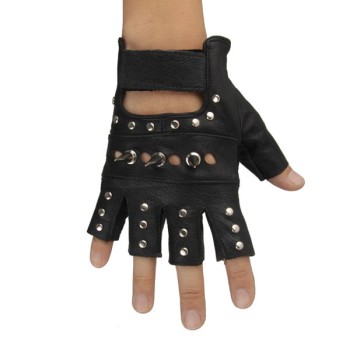 Spikes-Rivets-Punk-Gloves HJ217