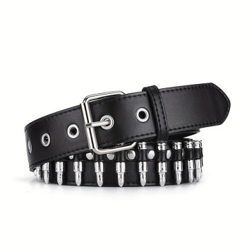 Bullet Shaped Spikes Rivets Punk Belts HJ303