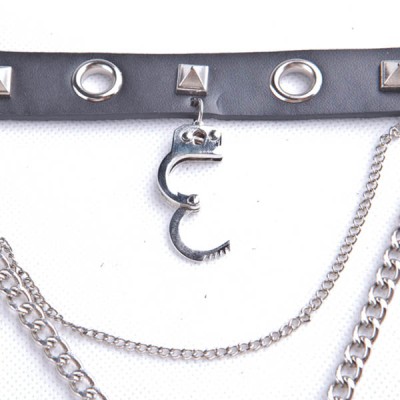Spikes-Rivets-Punk-Necklaces HJ351