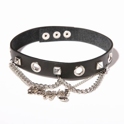 Spikes-Rivets-Punk-Necklaces HJ352