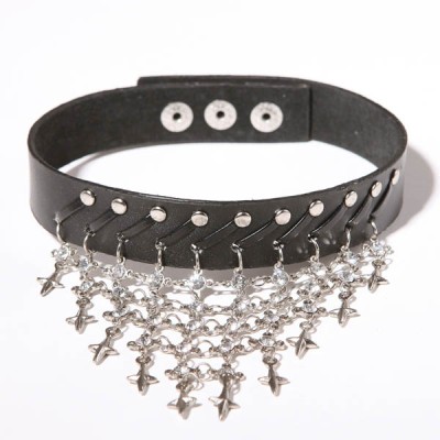Spikes-Rivets-Punk-Necklaces HJ353