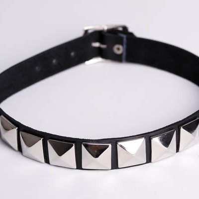 Spikes-Rivets-Punk-Necklaces HJ355