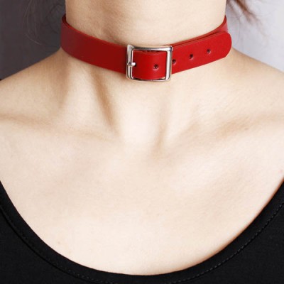 Spikes-Rivets-Punk-Necklaces HJ360