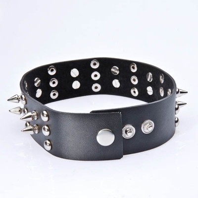 Spikes-Rivets-Punk-Necklaces HJ361