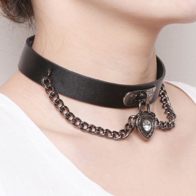 Spikes-Rivets-Punk-Necklaces HJ363