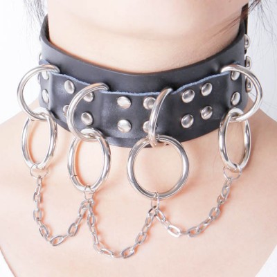 Spikes-Rivets-Punk-Necklaces HJ364