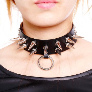 Spikes-Rivets-Punk-Necklaces HJ367