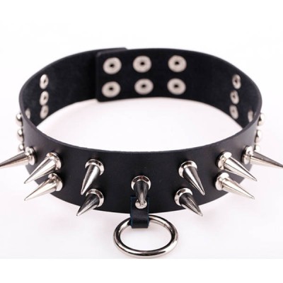 Spikes-Rivets-Punk-Necklaces HJ367