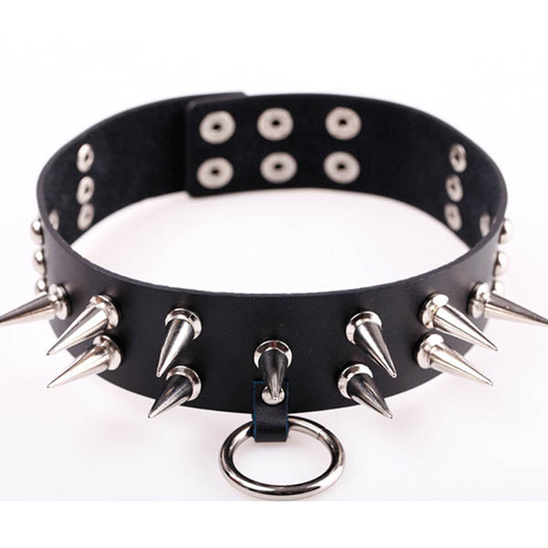 Spikes-Rivets-Punk-Necklaces HJ367