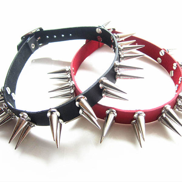 Spikes-Rivets-Punk-Necklaces HJ368