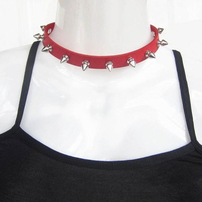 Spikes-Rivets-Punk-Necklaces HJ369